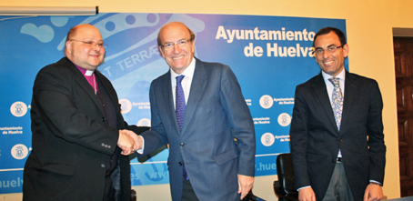 El alcalde de Huelva y el obispo de la Iglesia de Comunión Anglicana