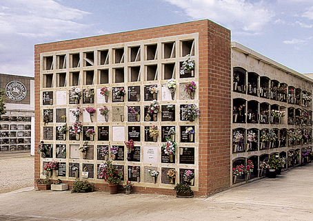 Nichos en cementerio