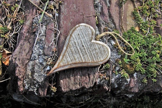 corazón de madera