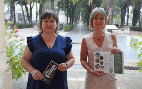 Monserrat Flores, Regidora de Participació, Bon Govern i Serveis Generals del Ajuntament de Reus, y Noemí Llauradó, Regidora responsable del Àea de Promoció de Ciutat.
